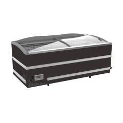 Supermarkt Vrieskist Zwart Kop Element - 200,8x95,2x89,4 cm Combisteel 7072.0010