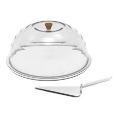 Taartplateau met kap Ø34 cm kunststof Biesse EMG 245050