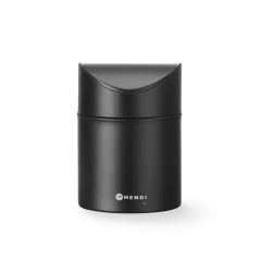 Tafelformaat prullenbak met schommeldeksel Staal Hendi HEN 440773