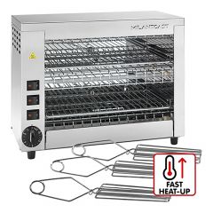 Tosti salamander 2-etages RVS MilanToast EMG 420200