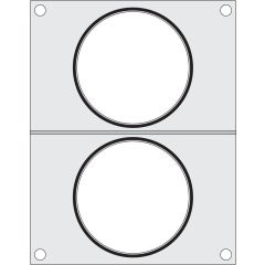 Traysealer matrix Alum./Siliconen 2x soepcontainer ø115 mm Hendi HEN 805633