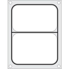 Traysealer matrix Alum./Siliconen Twee-delige container 227x178 mm Hendi HEN 805596