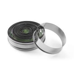 Uitsteekvorm set RVS met gladde rand, ø19-112 Hendi HEN 673416