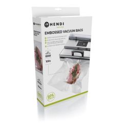 Vacuümverpakkingszakken met reliëf (100 stuks) PA/PE Hendi HEN 971055