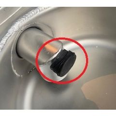 Vloerput Rubberen Afdekdop t.b.v. 7075.01Xx Combisteel 7075.0140