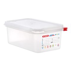 Voedseldoos GN1/4 100 mm PP luchtdicht afsluitbaar Araven EMG 962343