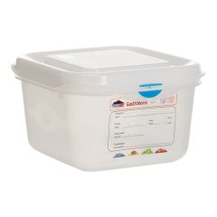 Voedseldoos GN1/6 100 mm PP luchtdicht afsluitbaar Denox EMG 600380