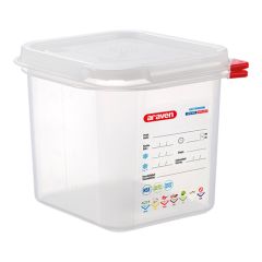 Voedseldoos GN1/6 150 mm PP luchtdicht afsluitbaar Araven EMG 962362