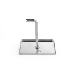 Voedselring en duwer vierkant RVS duwer Hendi HEN 512227