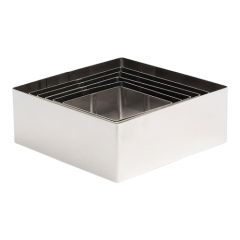 Voedselringen set vierkant (6) RVS EMGA EMG 899325