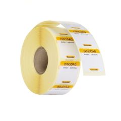 Voedselveiligheidsstickers, multifunctioneel, eenvoudig verwijderbaar (1000 stuks) Dinsdag Hendi HEN 850480