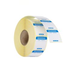 Voedselveiligheidsstickers, multifunctioneel, eenvoudig verwijderbaar (1000 stuks) Maandag Hendi HEN 850473