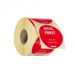 Voedselveiligheidsstickers, multifunctioneel, eenvoudig verwijderbaar, “EERST GEBRUIKEN” (500 stuks) Papier Hendi HEN 850671