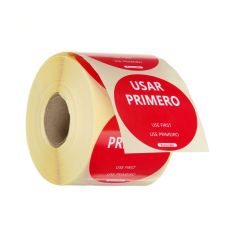 Voedselveiligheidsstickers, multifunctioneel, eenvoudig verwijderbaar, “EERST GEBRUIKEN” (500 stuks) Papier Hendi HEN 850893