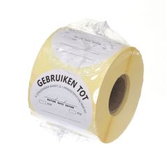 Voedselveiligheidsstickers, multifunctioneel, eenvoudig verwijderbaar, “GEBRUIKEN TOT” (500 stuks) Papier Hendi HEN 850558