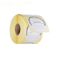 Voedselveiligheidsstickers, multifunctioneel, eenvoudig verwijderbaar, “GEBRUIKEN TOT” (500 stuks) Papier Hendi HEN 850886