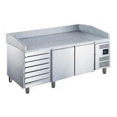 Voorbereidingstafel / Pizzatafel Pizza Werkbank Model Marga Epz 2610 Tn Saro 465-4515