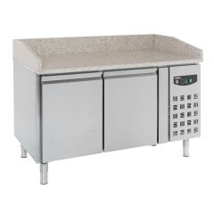 Voorbereidingstafel / Pizzatafel Pizzawerkbank 2 Deurs - 151x80x100 cm Standard Line Combisteel 7950.0040