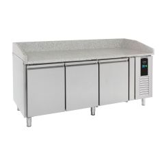 Voorbereidingstafel / Pizzatafel Pizzawerkbank 3 Deurs Energy Line - 202x80x100 cm Combisteel 7450.5205
