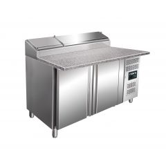 Voorbereidingstafel / Pizzatafel Voorbereidingstafel, Werkblad Graniet - 1/3 Gn Model Sh 1500 Saro 323-1115