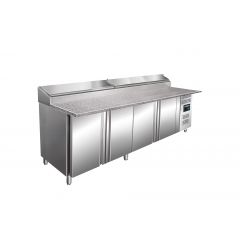 Voorbereidingstafel / Pizzatafel Voorbereidingstafel, Werkblad Graniet - 1/3 Gn Model Sh 2500 Saro 323-1125