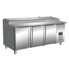 Voorbereidingstafel / Pizzatafel Voorbereidingswerkbank Met Ventilator Model Sh 3070 Saro 323-3240