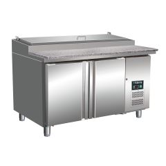 Voorbereidingstafel / Pizzatafel Voorbereidingswerkbank, Werkblad Graniet - 1/3 Gn Model Sh 1500 Saro 323-1115