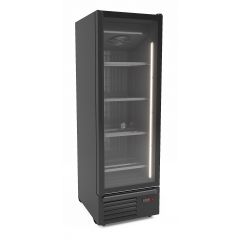 Vrieskast 1 Glasdeur Zwart 500L - 66,6x85,2x208,2 cm Combisteel 7072.1135