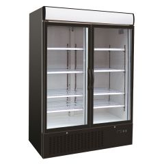 Vrieskast 2 Glasdeuren - 121x70x199 cm Combisteel 7450.0145