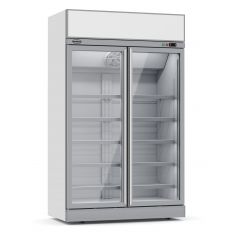 Vrieskast 2 Glasdeuren Ins-1000F - 125,3x71x209,2 cm Combisteel 7455.2420