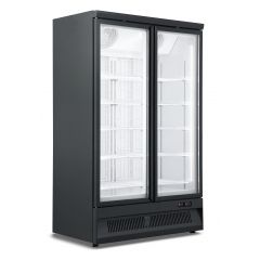 Vrieskast 2 Glasdeuren Svo-1000F - 125,3x71x199,7 cm Combisteel 7455.2915