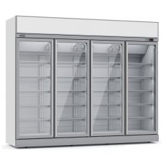 Vrieskast 4 Glasdeuren Ins-2060F *Transport Op Aanvraag* - 250,8x71x209,2 cm Combisteel 7455.2440
