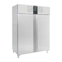 Vrieskast RVS 2 Deuren 1400L Energy Line - 142x87,5x210 cm - Energy Line Combisteel 7450.0257