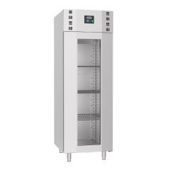 Vrieskast RVS Glasdeur Mono Block 700 Ltr - 70x81x205 cm - Pro Line Combisteel 7489.5030