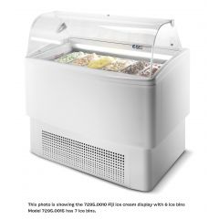 Vrieskist Schepijsvitrine Fiji 7 - 135,4x63x124,7 cm Combisteel 7295.0015
