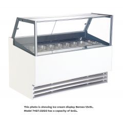 Vrieskist Schepijsvitrine Komodo 6X5L - 91x88x130 cm Combisteel 7487.0250