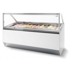 Vrieskist Schepijsvitrine Millenium 12 - 116,6x105,4x135,6 cm Combisteel 7295.0040