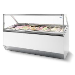 Vrieskist Schepijsvitrine Millenium 24 *Transport Op Aanvraag* - 215,6x105,4x135,6 cm Combisteel 7295.0060