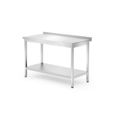 Wandtafel met plank – geschroefd, diepte 700 mm RVS Hendi HEN 812730