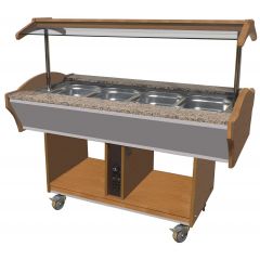 Warm Buffet GN 4/1 - 155x90x85 cm Combisteel 7077.0025