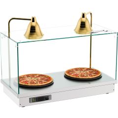 Warmhoudplaat / Rechaud Drop-In Met 2 Warmhoudlampen - 90x44x70 cm Combisteel 7178.2100