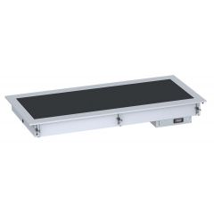 Warmhoudvitrine Drop-In Verwarmde Keramische Plaat 3/1 - Zwart 111,5x72x14,7 cm Combisteel 7495.0230
