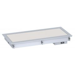 Warmhoudvitrine Drop-In Verwarmde Keramische Plaat 5/1 - Wit 176,5x72x14,7 cm Combisteel 7495.0260