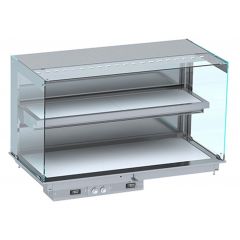 Warmhoudvitrine Drop-In Wandmodel Warmvitrine Keramisch Recht - Wit 4/1 144x72x92,4 cm Combisteel 7495.0380