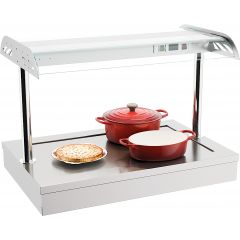 Warmhoudvitrine Drop-In Warmhoudplaat 2/1 - 90x60x65 cm Combisteel 7178.2095