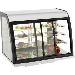Warmhoudvitrine Drop-In Warmvitrine 140L Schuifdeuren - 110x70x85 cm Combisteel 7178.2020