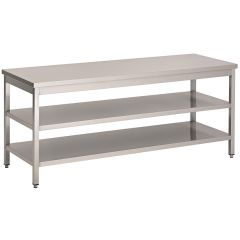 Werktafel 2 Schappen - 150x70x90 cm Combisteel 7812.0304