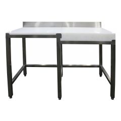 Werktafel Demontagetafel Met Hakblok Rechts Opstaande Rand Saro 700-7785