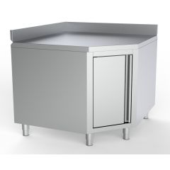 Werktafel Hoek met Deur en Rand /1000 voor 600mm Tafels - 100x60x85 cm Combisteel 7333.0290
