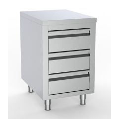 Werktafel met 3 Laden - 50x70x85 cm Combisteel 7333.0280